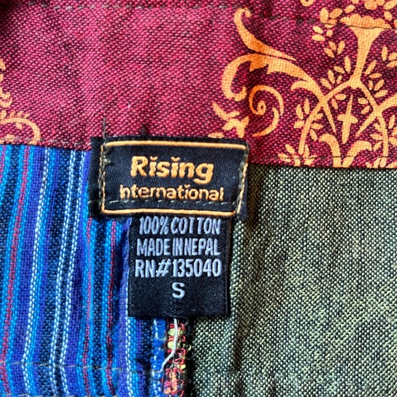 Rising International Boho Patchwork Pinafore/Jumper, 100% Cotton - NWT - Picture 5 of 8